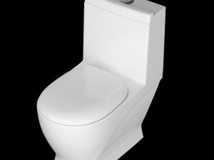 one piece ewc toilet modeled in 3ds max 3D Model