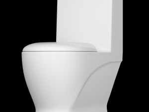 one piece ewc toilet modeled in 3ds max 3D Model