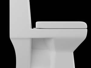 one piece ewc toilet modeled in 3ds max 3D Model