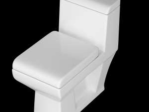 one piece ewc toilet modeled in 3ds max 3D Model