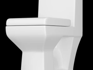 在 3ds max 中建模的一件式 ewc 马桶 3D 模型