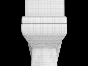 one piece ewc toilet modeled in 3ds max 3D Model