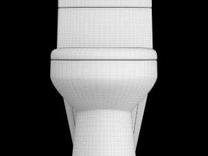 在 3ds max 中建模的一件式 ewc 马桶 3D 模型