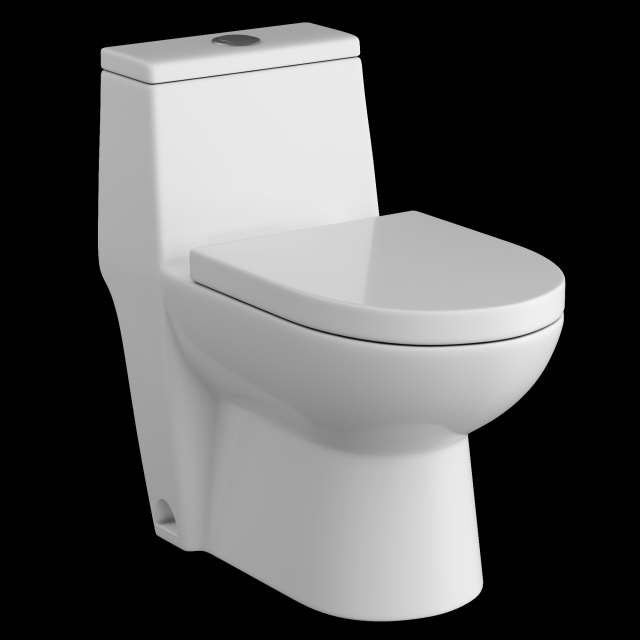 one piece ewc toilet modeled in 3ds max 3D 模型 .c4d .max .obj .3ds .fbx .stl .blend 