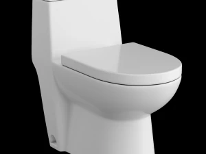 цільний туалет ewc, змодельований у 3ds max 3D Модель