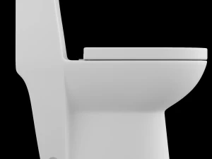 one piece ewc toilet modeled in 3ds max 3D Model