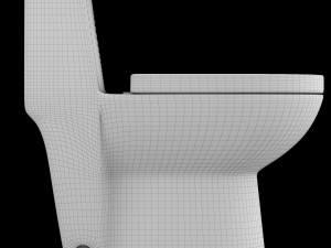 one piece ewc toilet modeled in 3ds max 3D 模型
