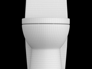 one piece ewc toilet modeled in 3ds max 3D 模型