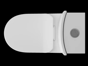 在 3ds max 中建模的一件式 ewc 马桶 3D 模型