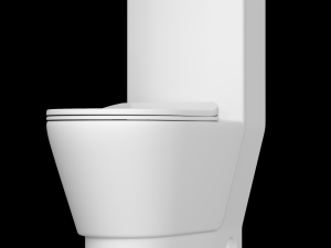 one piece ewc toilet modeled in 3ds max Modello 3D