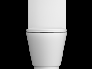 one piece ewc toilet modeled in 3ds max Modello 3D