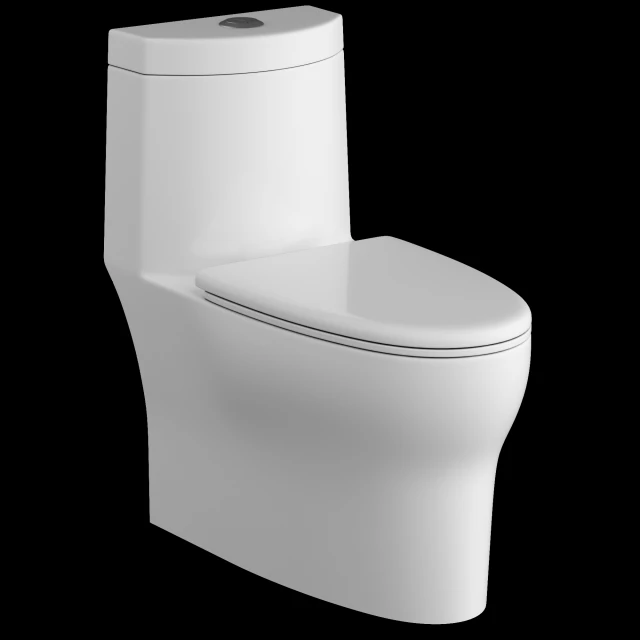 Banheiro ewc de uma pe&ccedil;a modelado em 3ds max Modelo 3D .c4d .max .obj .3ds .fbx .stl .blend 