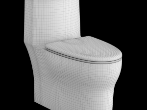 one piece ewc toilet modeled in 3ds max Model 3D
