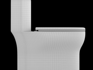 one piece ewc toilet modeled in 3ds max Model 3D