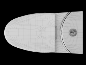 one piece ewc toilet modeled in 3ds max Model 3D