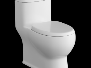 one piece ewc toilet modeled in 3ds max 3D 模型