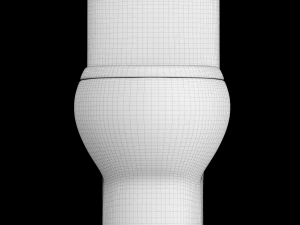 toilettes ewc monobloc mod&eacute;lis&eacute;es en 3ds max Modèle 3D