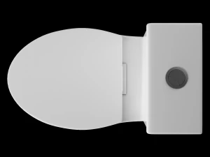 one piece ewc toilet modeled in 3ds max 3D Model