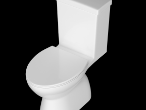 one piece ewc toilet modeled in 3ds max Modelo 3D