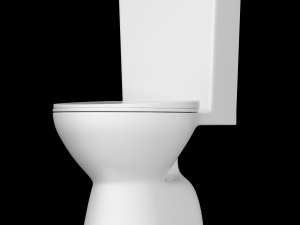 one piece ewc toilet modeled in 3ds max Modelo 3D