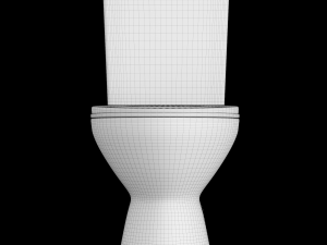 one piece ewc toilet modeled in 3ds max Modelo 3D