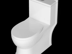 3डीएस मैक्स में तैयार किया गया एक टुकड़ा ईडब्ल्यूसी शौचालय 3D मॉडल