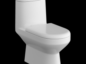 one piece ewc toilet modeled in 3ds max Modelo 3D