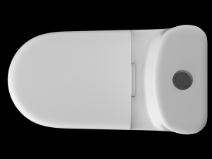 one piece ewc toilet modeled in 3ds max 3D Model