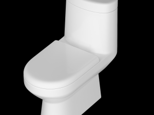 one piece ewc toilet modeled in 3ds max 3D Model