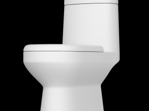 one piece ewc toilet modeled in 3ds max 3D Model