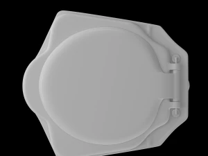 toaleta anglo p pan modelowana w 3ds max Model 3D