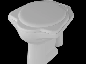 toaleta anglo p pan modelowana w 3ds max Model 3D