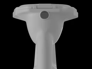 toaleta anglo p pan modelowana w 3ds max Model 3D