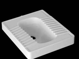 Унитаз AOTC, смоделированный в 3ds Max 3D Модель