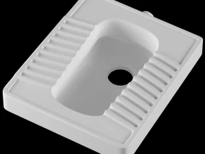 एओटीसी पैन टॉयलेट 3डीएस मैक्स में तैयार किया गया 3D मॉडल