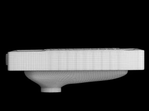 एओटीसी पैन टॉयलेट 3डीएस मैक्स में तैयार किया गया 3D मॉडल