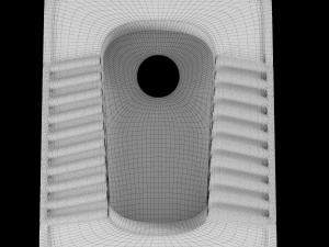 एओटीसी पैन टॉयलेट 3डीएस मैक्स में तैयार किया गया 3D मॉडल