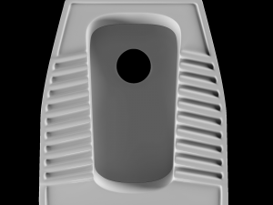 eastern pan toilet modeled in 3ds max 3D मॉडल