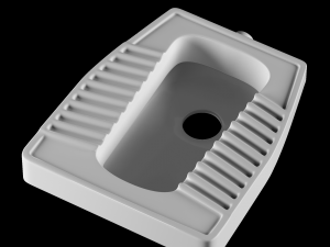 eastern pan toilet modeled in 3ds max 3D मॉडल