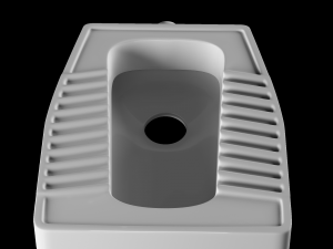 eastern pan toilet modeled in 3ds max 3D मॉडल