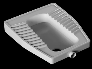 eastern pan toilet modeled in 3ds max 3D Model