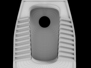 eastern pan toilet modeled in 3ds max 3D मॉडल