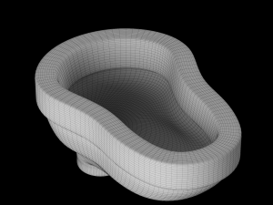 indian pan toilet modeled in 3ds max 3D Model