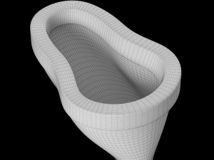 indian pan toilet modeled in 3ds max 3D Model