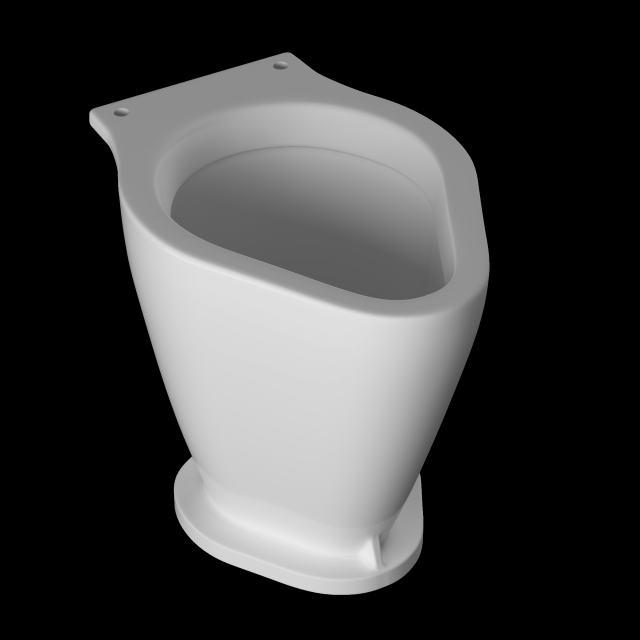 railway pan toilet modeled in 3ds max Modelo 3D .c4d .max .obj .3ds .fbx .stl .blend 