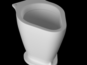 railway pan toilet modeled in 3ds max Modelo 3D