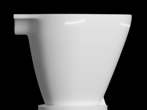 railway pan toilet modeled in 3ds max Modelo 3D