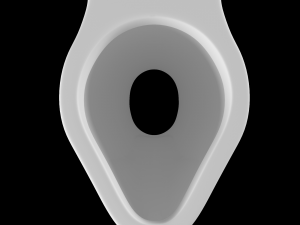 railway pan toilet modeled in 3ds max Modelo 3D