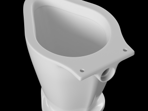 railway pan toilet modeled in 3ds max Modelo 3D