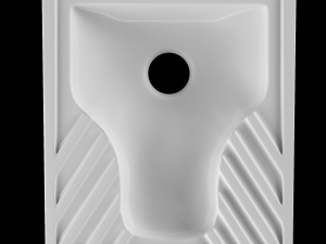 turkish pan toilet modeled in 3ds max 3D Model